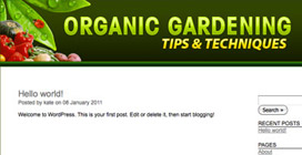Organic Gardening:Wordpress Profit Pack!